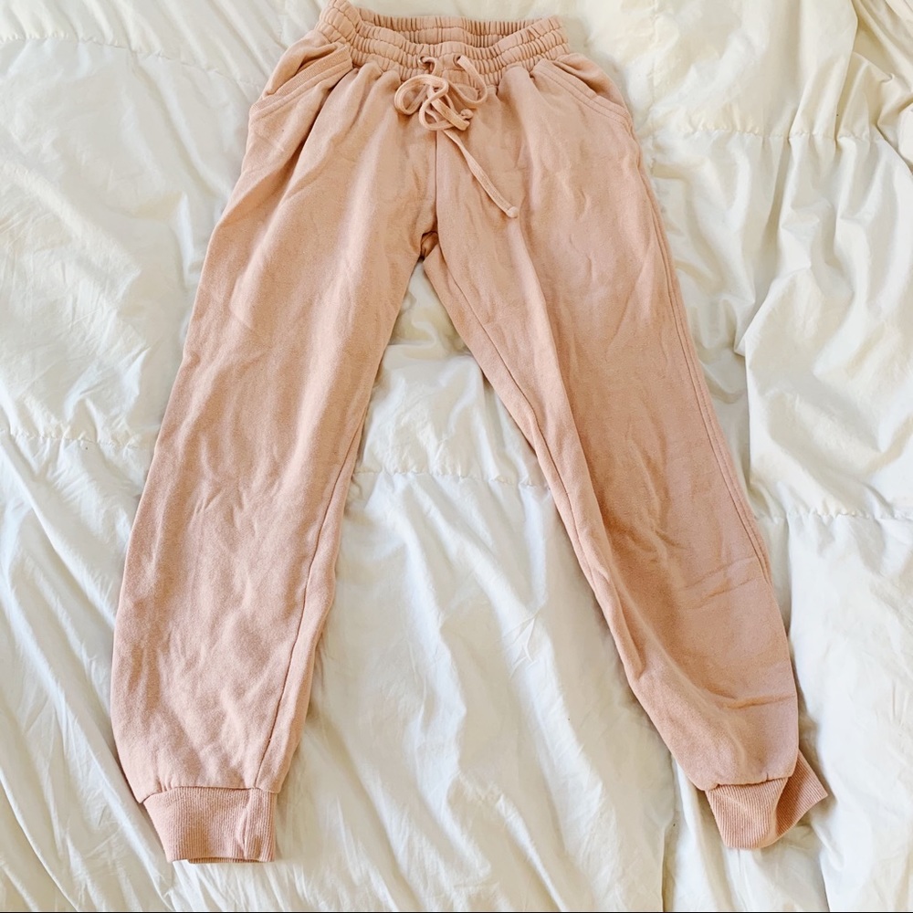 Pink sweatpants!